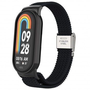 Нейлоновий ремінець ArmorStandart Braided Solo Loop для Xiaomi Smart Band 10 / 9 / 8, чорний Нейлоновий ремінець ArmorStandart Braided Solo Loop для Xiaomi Smart Band 10 / 9 / 8, чорний