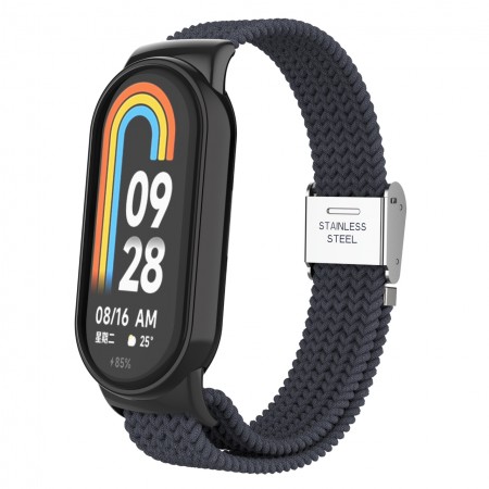 Ремінець ArmorStandart Braided Solo Loop для Xiaomi Smart Band 10/9/8, нейлон, Charcoal