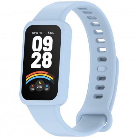 Силіконовий ремінець ArmorStandart для Xiaomi Smart Band 9 Active / Redmi Smart Band 3, блакитний