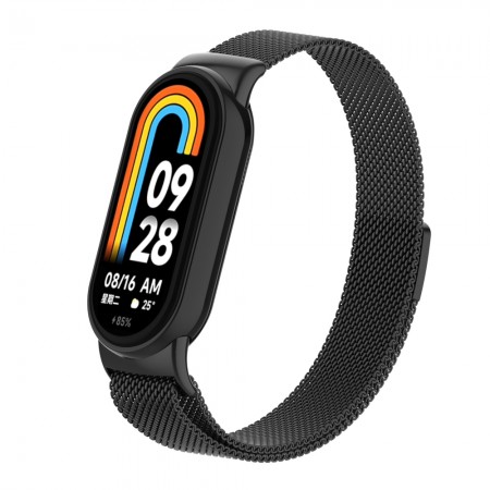 Металевий магнітний ремінець ArmorStandart Milanese Magnetic для Xiaomi Smart Band 10/9/8 чорний