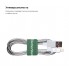 Органайзер-липучка для кабелю ArmorStandart Sticky Tape, колір Pine Green