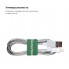 Органайзер-липучка для кабелю ArmorStandart Sticky Tape, нейлон, Forest Green