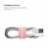 Органайзер для кабелю ArmorStandart Sticky Tape на липучці, Pink Sand