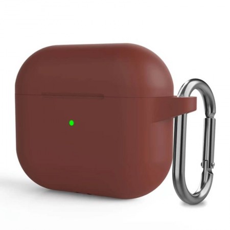 Силіконовий чохол для навушників ArmorStandart Hang Case для Apple AirPods 3 Scarlet з карабіном