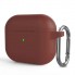 Силіконовий чохол для навушників ArmorStandart Hang Case для Apple AirPods 3 Scarlet з карабіном