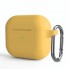 Силіконовий чохол ArmorStandart Hang Case для Apple AirPods 3 жовтий з карабіном