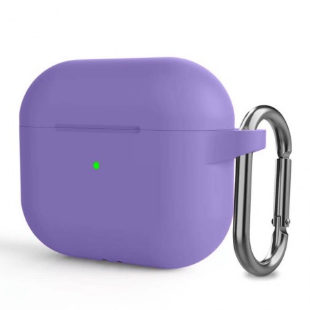 Силіконовий чохол ArmorStandart Hang Case для Apple AirPods 3 фіолетовий з карабіном