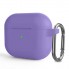 Силіконовий чохол ArmorStandart Hang Case для Apple AirPods 3 фіолетовий з карабіном