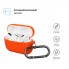Силіконовий чохол для навушників Apple AirPods Pro ArmorStandart Hang Case з карабіном, помаранчевий