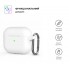 Силіконовий чохол для навушників Apple AirPods 3 ArmorStandart Hang Case з карабіном, білий