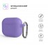 Силіконовий чохол ArmorStandart Hang Case для Apple AirPods 3 фіолетовий з карабіном