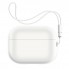 Силіконовий чохол ArmorStandart Silicone Case with straps для Apple AirPods Pro 2 з ремінцем, білий