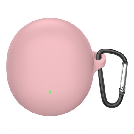 Силиконовый чехол Hang Case ArmorStandart для наушников OPPO Enco Air3, розовый, с карабином