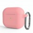 Силіконовий чохол для навушників Apple AirPods 3 ArmorStandart Hang Case з карабіном, рожевий