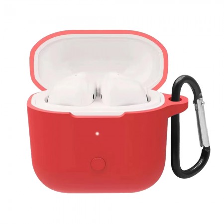 Силіконовий чохол для навушників ArmorStandart Hang Case для Xiaomi Redmi Buds 3 Red з карабіном
