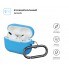Силіконовий чохол для навушників Apple AirPods Pro синій ArmorStandart Hang Case з карабіном