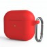 Силіконовий чохол для навушників ArmorStandart Hang Case для Apple AirPods 3 Red з карабіном