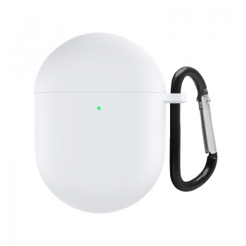 Силіконовий чохол для навушників Xiaomi Redmi Buds 4 ArmorStandart Hang Case з карабіном, білий Силіконовий чохол для навушників Xiaomi Redmi Buds 4 ArmorStandart Hang Case з карабіном, білий
