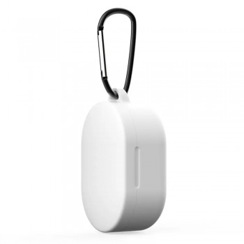 Силіконовий чохол для навушників Xiaomi Redmi AirDots 2 ArmorStandart Hang Case з карабіном, білий Силіконовий чохол для навушників Xiaomi Redmi AirDots 2 ArmorStandart Hang Case з карабіном, білий