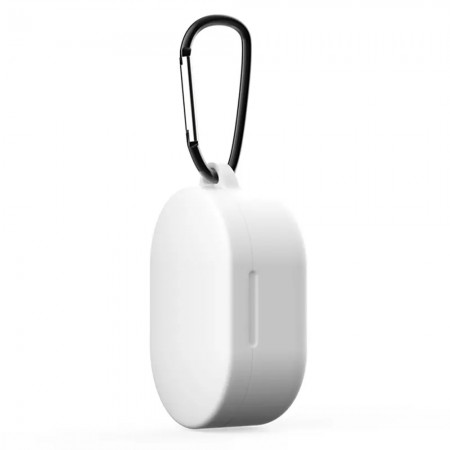 Силіконовий чохол для навушників Xiaomi Redmi AirDots 2 ArmorStandart Hang Case з карабіном, білий
