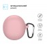 Силиконовый чехол Hang Case ArmorStandart для наушников OPPO Enco Air3, розовый, с карабином