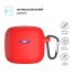 Силіконовий чохол для навушників JBL Tune FleX червоний ArmorStandart Hang Case з карабіном