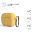 Силіконовий чохол ArmorStandart Hang Case для Apple AirPods 3 жовтий з карабіном