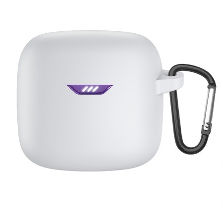 Силіконовий чохол для навушників JBL Tune FleX ArmorStandart Hang Case з карабіном, білий