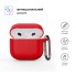 Силіконовий чохол для навушників ArmorStandart Hang Case для Apple AirPods 4 Red з карабіном