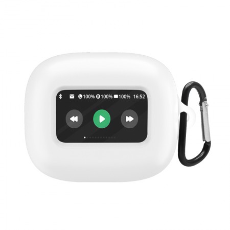Силіконовий чохол Hang Case ArmorStandart для навушників JBL Live Flex 3 / Live Beam 3, білий, з карабіном