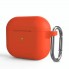Силіконовий чохол для навушників ArmorStandart Hang Case для Apple AirPods 3 Orange з карабіном