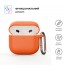 Силіконовий чохол Hang Case ArmorStandart для навушників Apple AirPods 4, помаранчевий, з карабіном