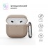 Силіконовий чохол ArmorStandart Hang Case для Apple AirPods 4 Pink Sand (пудровий) з карабіном