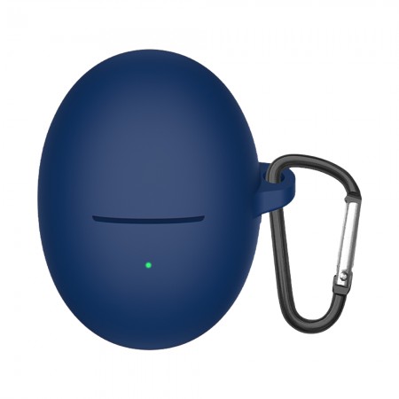 Силіконовий чохол для навушників Huawei FreeBuds 5 ArmorStandart Hang Case з карабіном, темно-синій