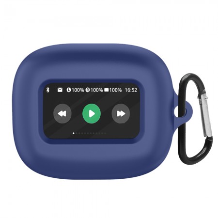 Силіконовий чохол ArmorStandart Hang Case для JBL Live Flex темно-синій з карабіном