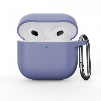 Силіконовий чохол Hang Case ArmorStandart для навушників Apple AirPods 4, лавандовий, з карабіном Силіконовий чохол Hang Case ArmorStandart для навушників Apple AirPods 4, лавандовий, з карабіном