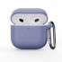 Силиконовый чехол Hang Case ArmorStandart для наушников Apple AirPods 4, лавандовый, с карабином