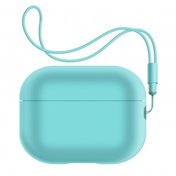 Силіконовий чохол ArmorStandart Silicone Case with straps для Apple AirPods Pro 2 з ремінцем, м'ятний Силіконовий чохол ArmorStandart Silicone Case with straps для Apple AirPods Pro 2 з ремінцем, м'ятний