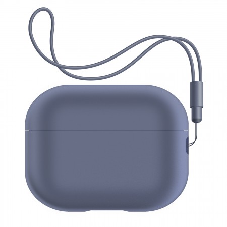 Силіконовий чохол ArmorStandart Silicone Case with straps для Apple AirPods Pro 2 темно-фіолетовий