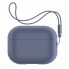 Силіконовий чохол ArmorStandart Silicone Case with straps для Apple AirPods Pro 2 темно-фіолетовий