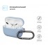 Силіконовий чохол ArmorStandart Hang Case для Apple Airpods Pro блакитний з карабіном