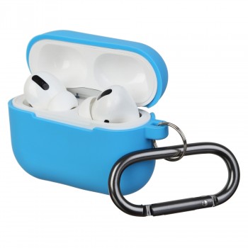 Силіконовий чохол для навушників Apple AirPods Pro синій ArmorStandart Hang Case з карабіном Силіконовий чохол для навушників Apple AirPods Pro синій ArmorStandart Hang Case з карабіном