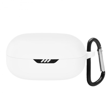 Силіконовий чохол для навушників ArmorStandart Hang Case для JBL Wave Flex White з карабіном
