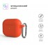 Силіконовий чохол для навушників ArmorStandart Hang Case для Apple AirPods 3 Orange з карабіном