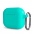 Силіконовий чохол для навушників Apple AirPods 3 м'ятно-зелений ArmorStandart Hang Case з карабіном