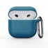 Силіконовий чохол для навушників Apple AirPods 4 озерно-синій ArmorStandart Hang Case з карабіном