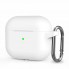 Силіконовий чохол для навушників Apple AirPods 3 ArmorStandart Hang Case з карабіном, білий