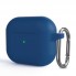 Силіконовий чохол для навушників ArmorStandart Hang Case для Apple AirPods 3, синій Lake Blue, товщина 2 мм, з карабіном