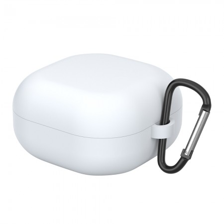 Силіконовий чохол Hang Case ArmorStandart для Samsung Galaxy Buds FE / 2 / 2 Pro / Live / Pro, білий, з карабіном