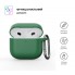 Силіконовий чохол для навушників ArmorStandart Hang Case для Apple AirPods 4 Needle Green з карабіном